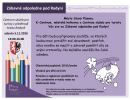 plakát_Zábavné odpoledne pod Radyní