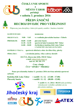 Předv&aacute;nočn&iacute; hecboj dvojic pro veřejnost