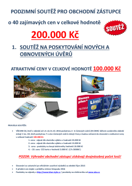 Bližší informace naleznete zde
