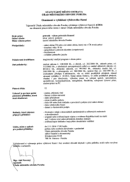 Page 1 . STATUT&Aacute;RN&Iacute; MĚSTO OSTRAVA URAD MESTSKEHO