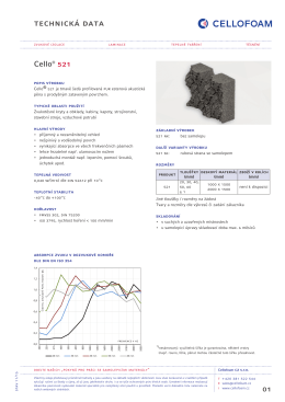 Datový list výrobku Cello® 521