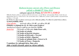 Kulturní komise starosty obce Petrov nad Desnou nákupní zájezd do
