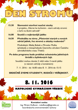 15.30 Slavnostn&iacute; otevřen&iacute; naučn&eacute; stezky