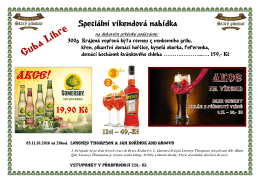 Speci&aacute;ln&iacute; v&iacute;kendov&aacute; nab&iacute;dka 14.10.