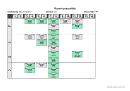 Rozvrh pracoviště