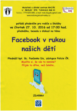 Page 1 Mateřské a dětské centrum MAJÁK