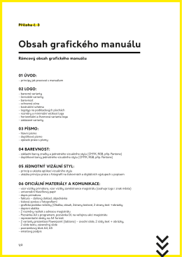 Obsah grafick&eacute;ho manu&aacute;lu