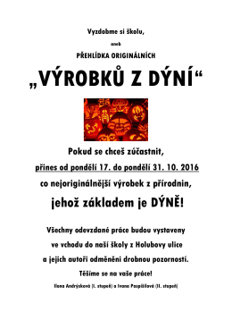 &bdquo;V&Yacute;ROBKŮ Z D&Yacute;N&Iacute;&ldquo;