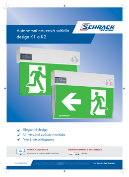 Autonomn&iacute; nouzov&aacute; sv&iacute;tidla design K1 a K2