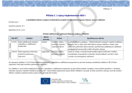 Př&iacute;loha č. 1 v&yacute;zvy Implementace SDV I