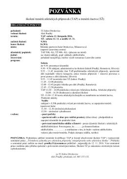 pozvánka - Atletika pro děti