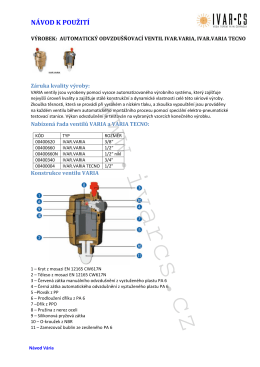 Návod - IVAR CS