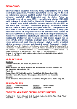 fk n&aacute;chod - &Uacute;st&iacute; nad Orlic&iacute;