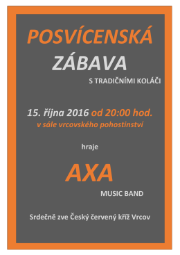 posvícenskou zábavu