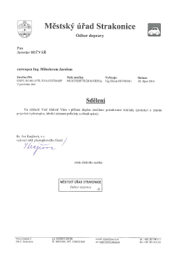 Poskytnutí informace dle zákona č. 106/1999 Sb.