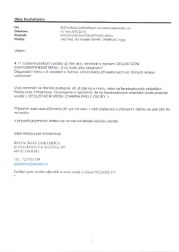 degustačn&iacute; menu