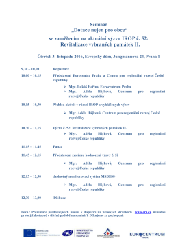 Program semináře