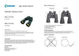 Dalekohled s optick&yacute;m zoomem Obj. č. 32 34 41 Obj. č. 32 34 42