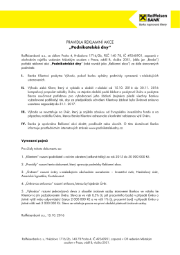 Vážený pan - Raiffeisenbank