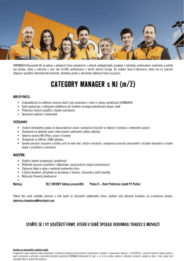 CATEGORY MANAGER s NJ (m/ž)