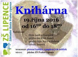 19.ř&iacute;jna 2016 od 16 do 18