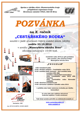 Pozv&aacute;nka - Cest&aacute;řsk&eacute; rodeo 2016