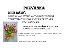 pozvánka