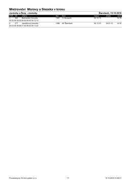 Mistrovstv&iacute; Moravy a Slezska v krosu