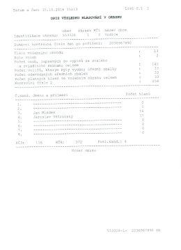 Výsledky voleb do Senátu PČR - II. kolo - 14.