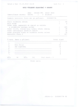 Volby do 1/3 Sen&aacute;tu Parlamentu Česk&eacute; republiky