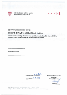Obecně z&aacute;vazn&aacute; vyhl&aacute;&scaron;ka č. 12/2016