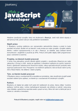 Blueberry - JavaScript developer