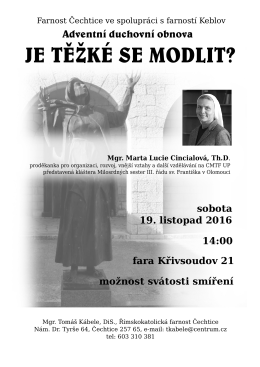 JE TEŽK&Eacute; SE MODLIT?