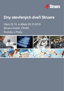 Dny otevřených dveří Struers