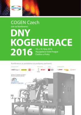 Konference DNY KOGENERACE 2016