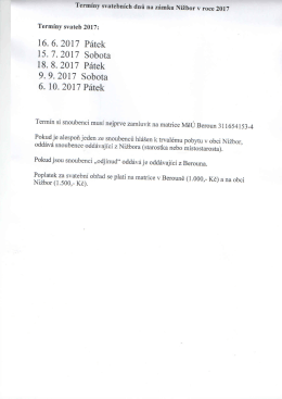 viz plak&aacute;tek - Obec Nižbor