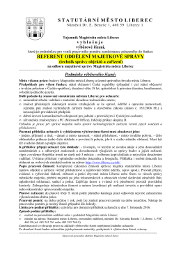 Dokument - Statut&aacute;rn&iacute; město Liberec
