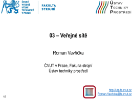 3. předn&aacute;&scaron;ka - Veřejn&eacute; s&iacute;tě