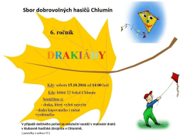 Pozvánka na 6. ročník DRAKIÁDY