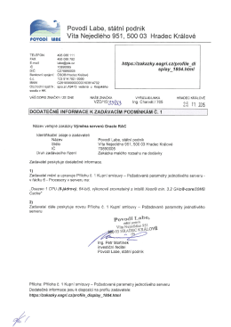 Page 1 Povodí Labe, státní podnik Víta Nejedlého 951, 500 03
