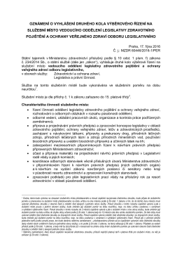 V LEG.1 vol. 3 - Ministerstvo zdravotnictv&iacute;