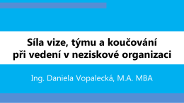 Daniela Vopalecká - HIDA AOTS mezinárodní konference 2016