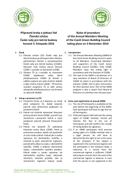 zde - Česká rada pro šetrné budovy