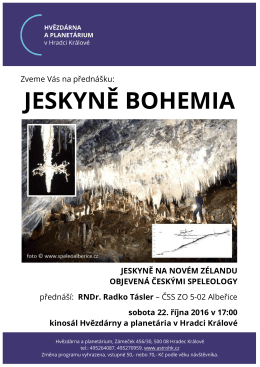 Jeskyně Bohemia - Hvězdárna a planetárium v Hradci Králové