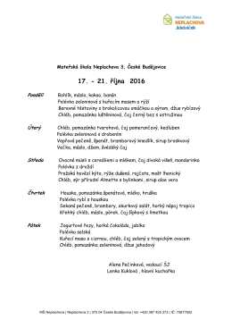 17. - 21. ř&iacute;jna 2016