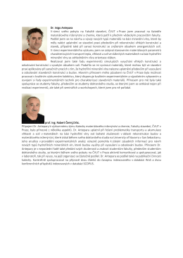 Dr. Inigo Antepara V r&aacute;mci sv&eacute;ho pobytu na Fakultě stavebn&iacute;, ČVUT
