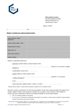 St&aacute;hnout - ANO spořiteln&iacute; družstvo