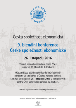 Česká společnost ekonomická 9. bienální konference České