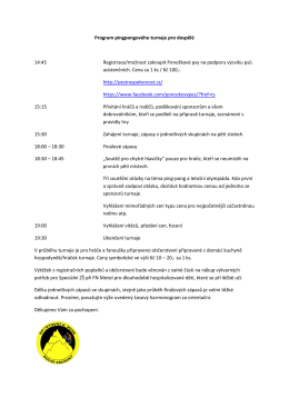 Program - dospělí