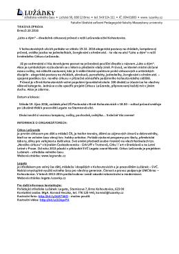 Tisková zpráva v PDF